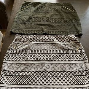 Two Apt 9 mini skirts